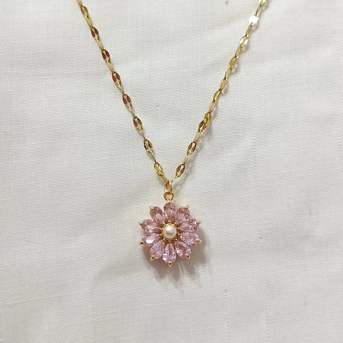 Flower Necklace - Necklaces