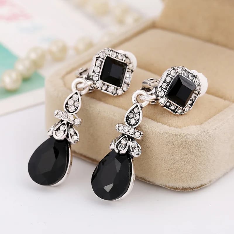Boho Vintage Non-Pierced Ear Clips - Earrings