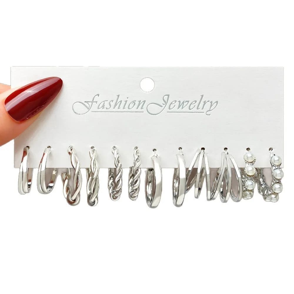 fashionable metal earrings - Earrings
