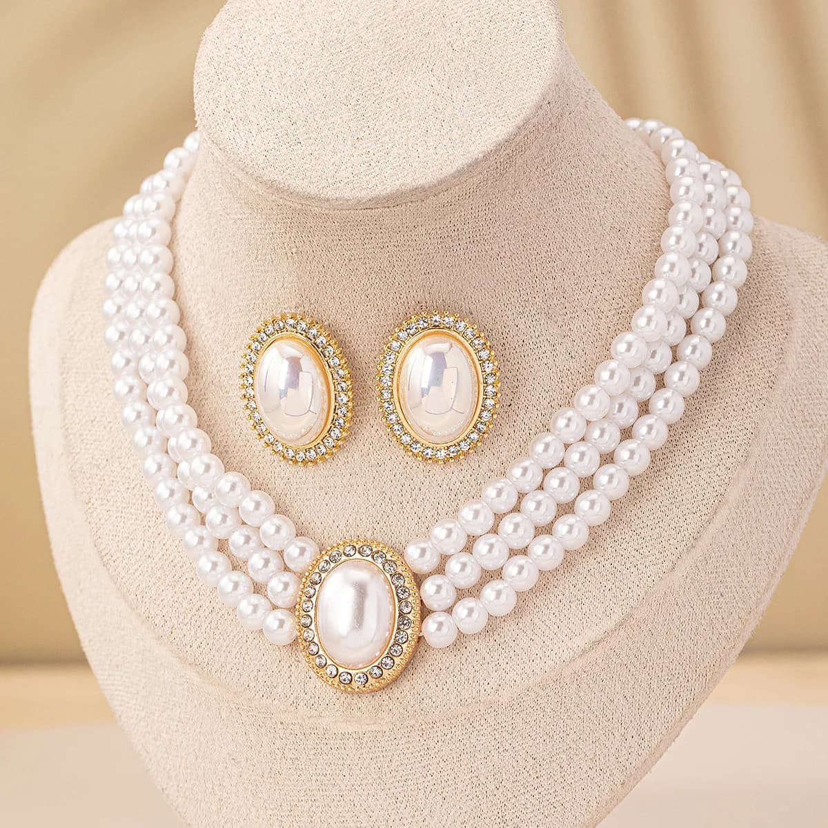 Hepburn Style Pearl Choker - Jewelry Sets