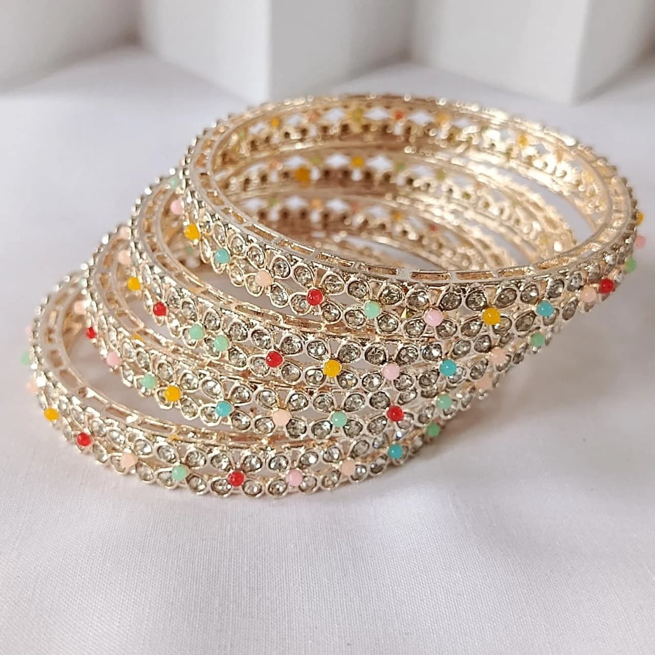Festive Marigold Bangles - Set of 2 - Bangles