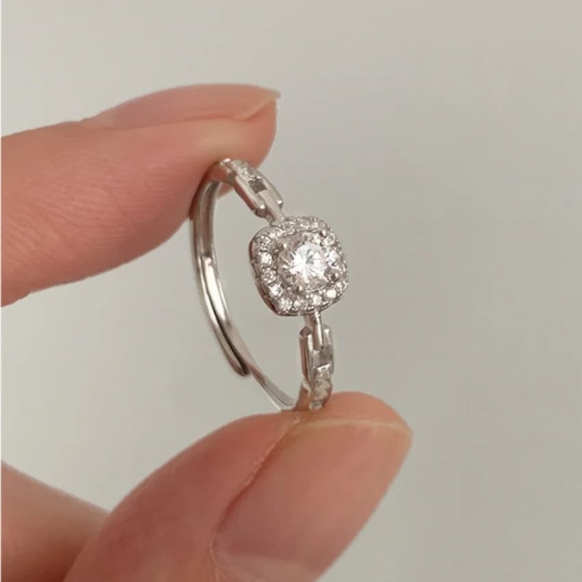 Bold Matte Silver Band (Adjustable) - Rings
