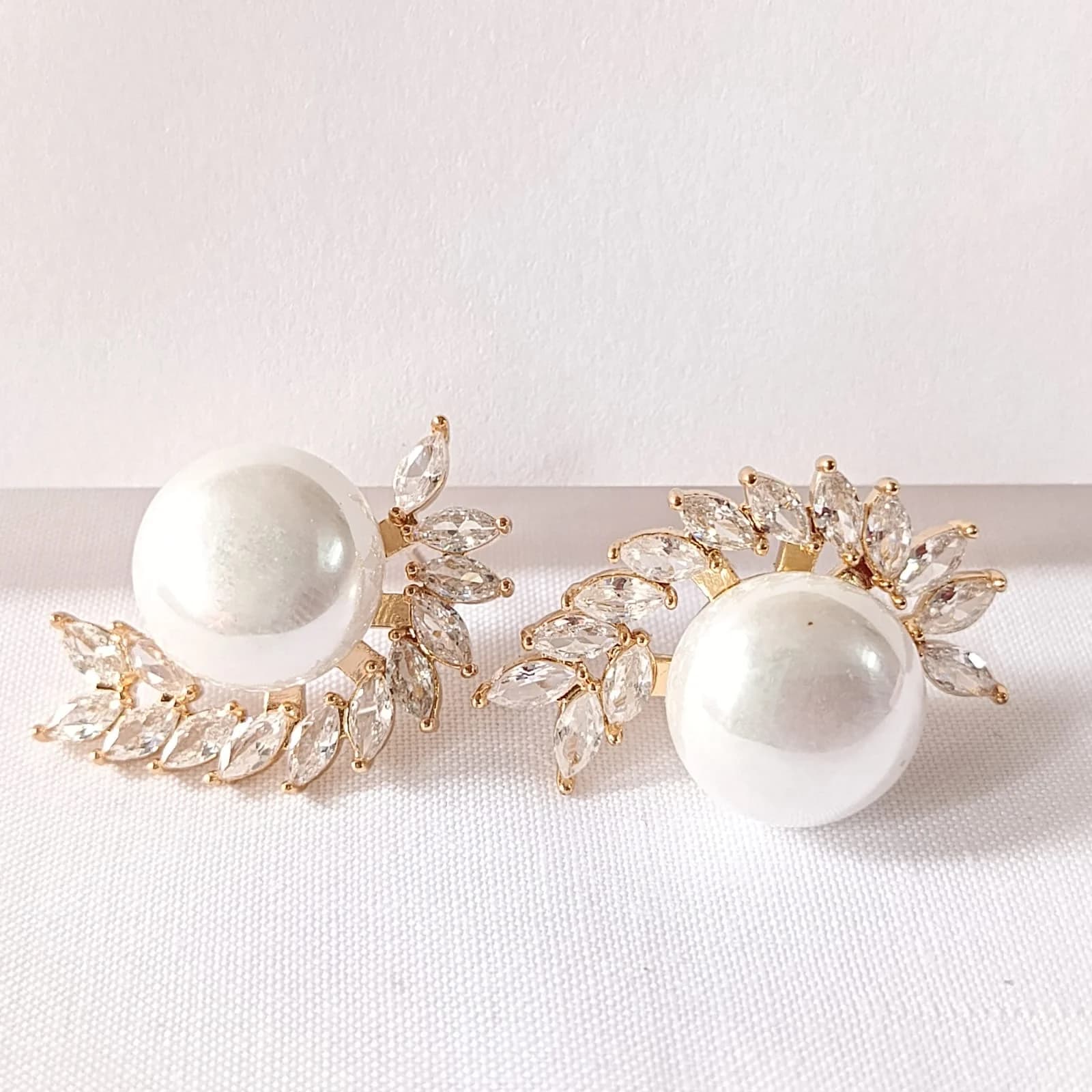 Pearl Sunburst Earrings - Earrings