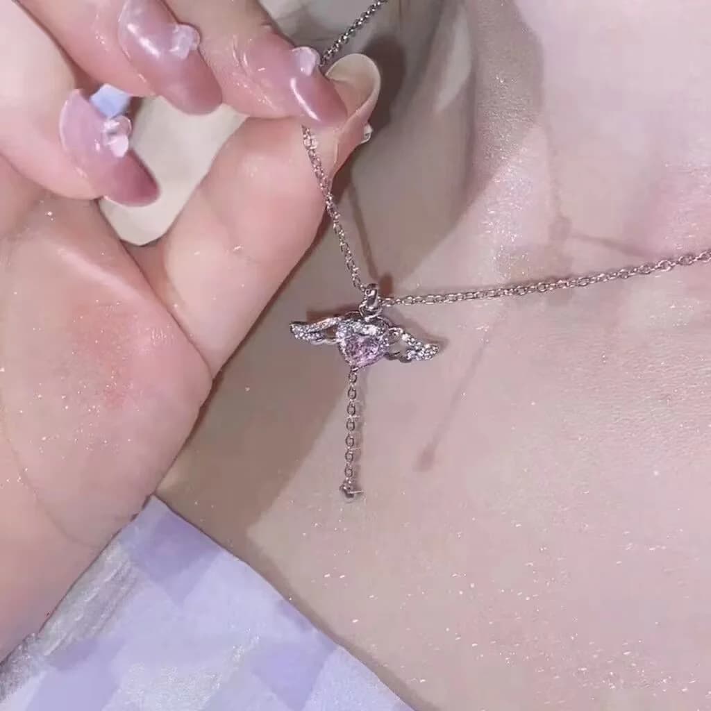Cupid’s Arrow Puff Heart Choker - Necklaces