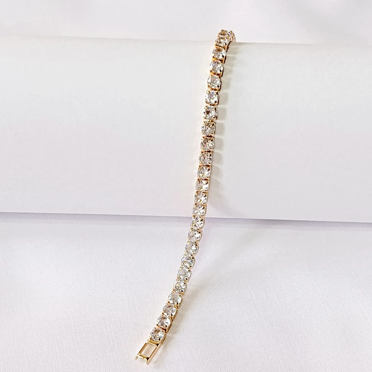 Round-Cut Crystal Tennis Bracelet - Bracelets