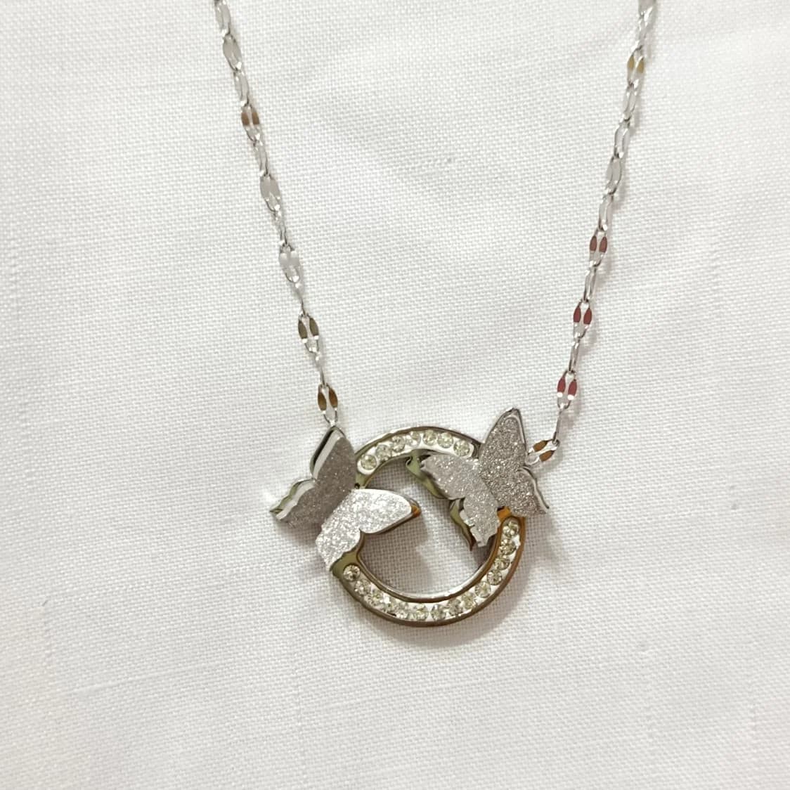Twin Butterfly Pendant - Necklaces