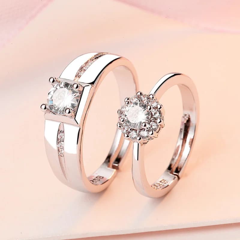 Men's Classic Zircon Band (Silver) - Rings