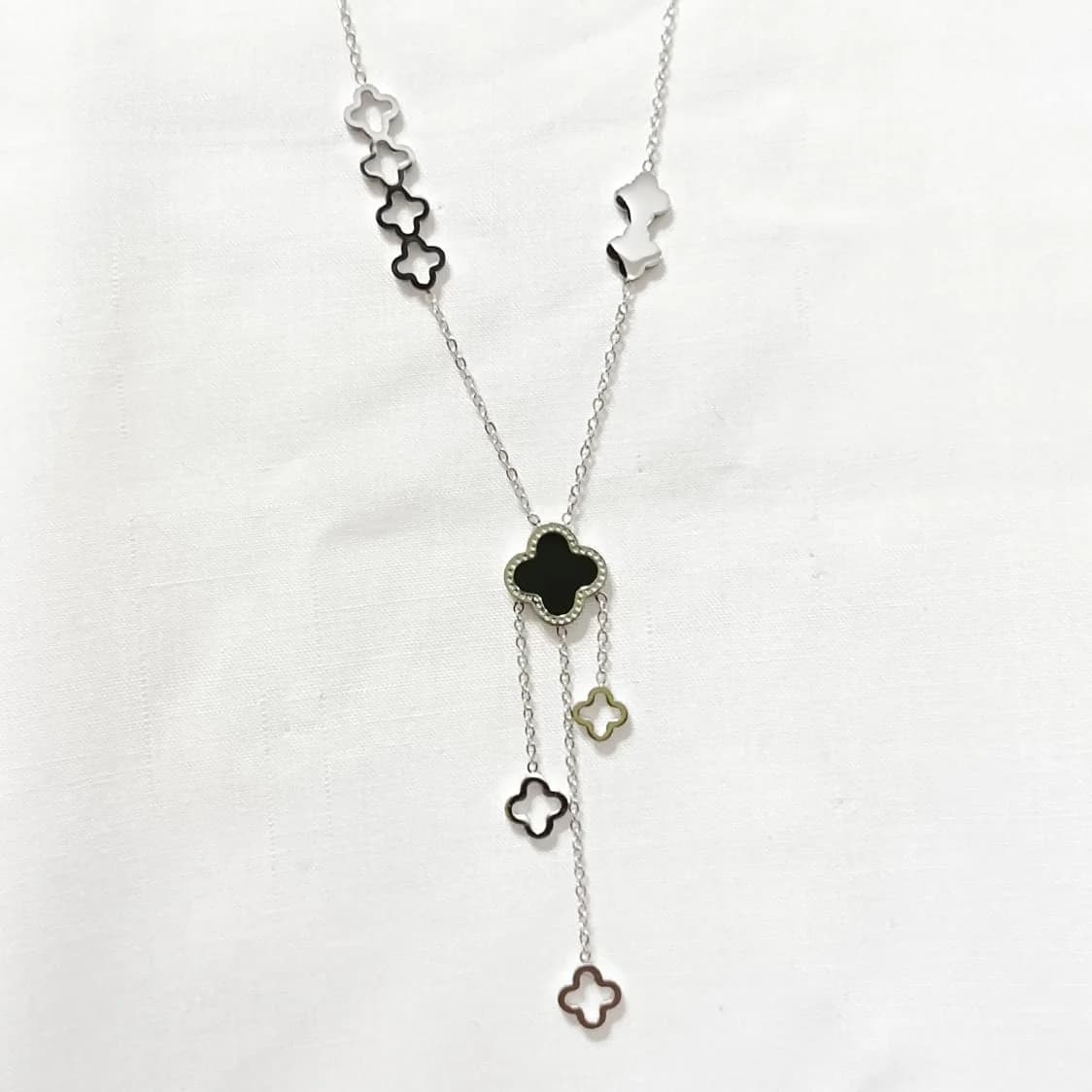 Black Clover Necklace - Necklaces